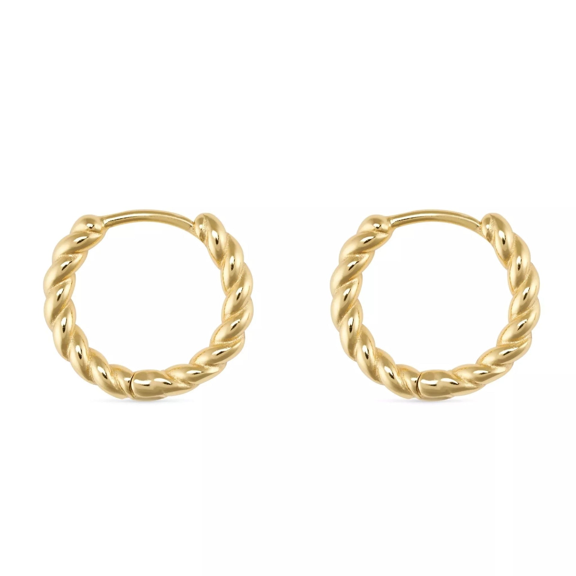 Small Gold Thin Hoop Earrings