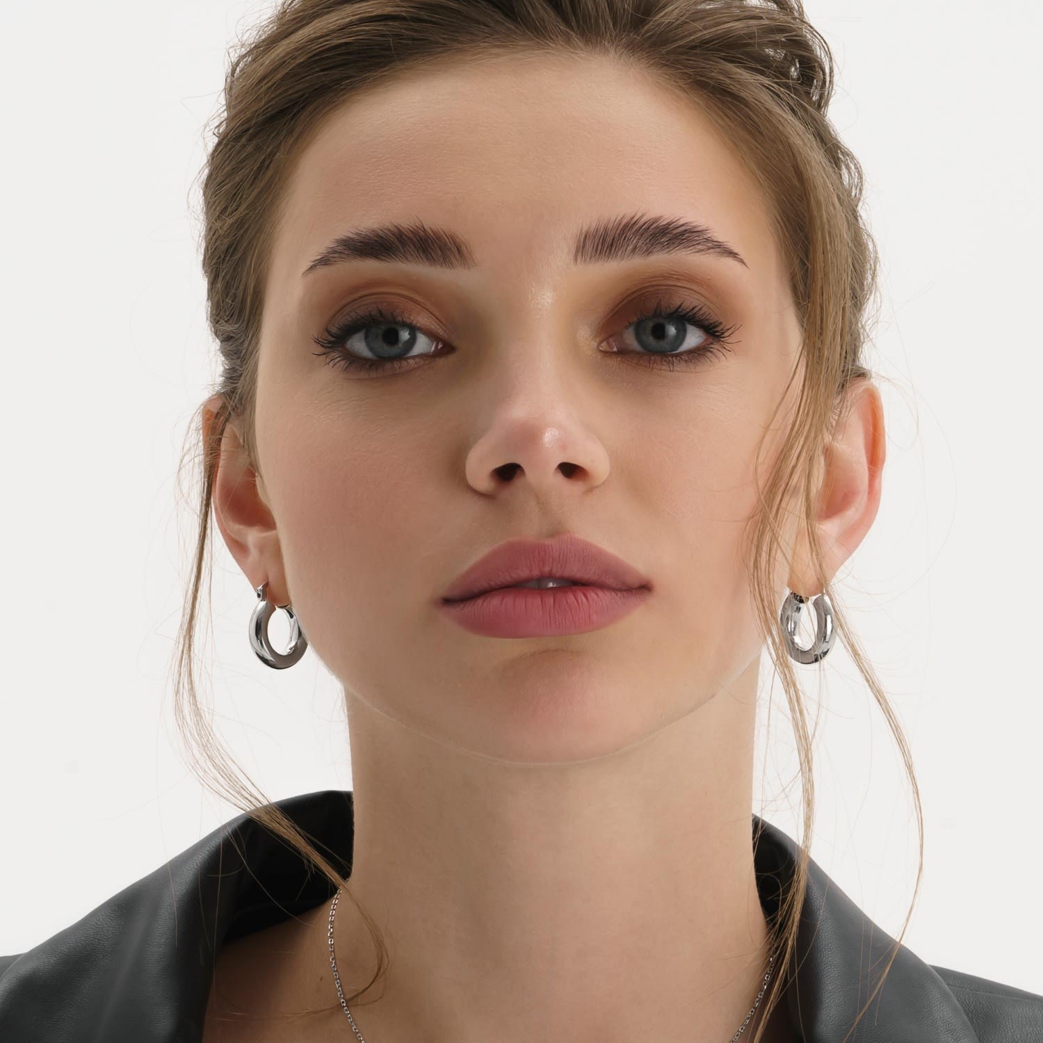 Small Gold Thick Hoops