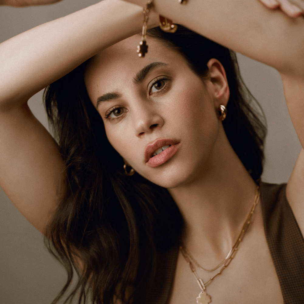 LUXE Polished Crossover Hoop Earrings