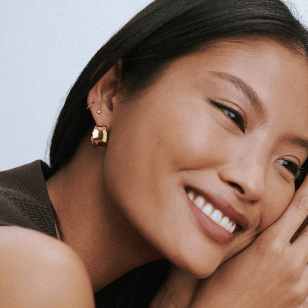 LUXE Chunky Molten Hoop Earrings