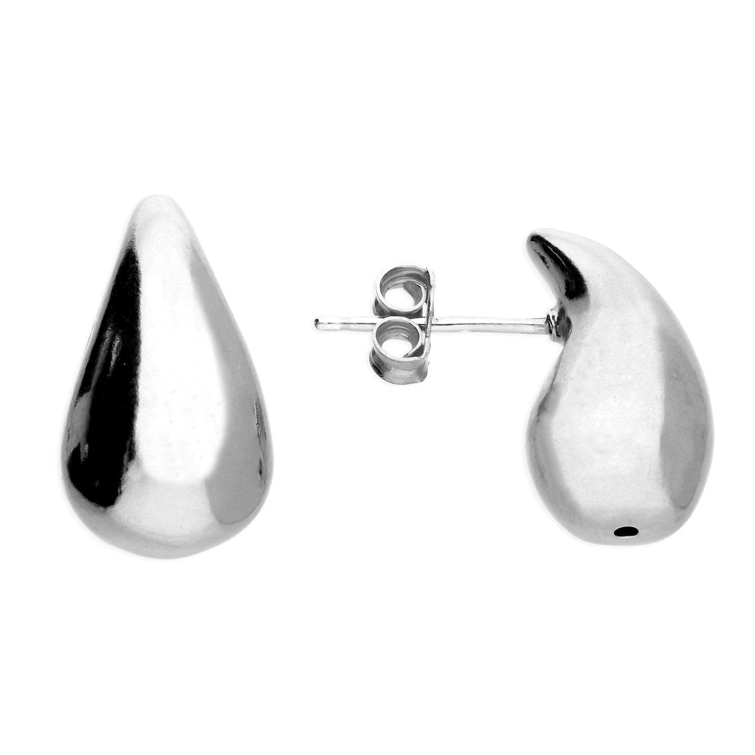 Small Sterling Silver Elegant Tear Drop Earrings