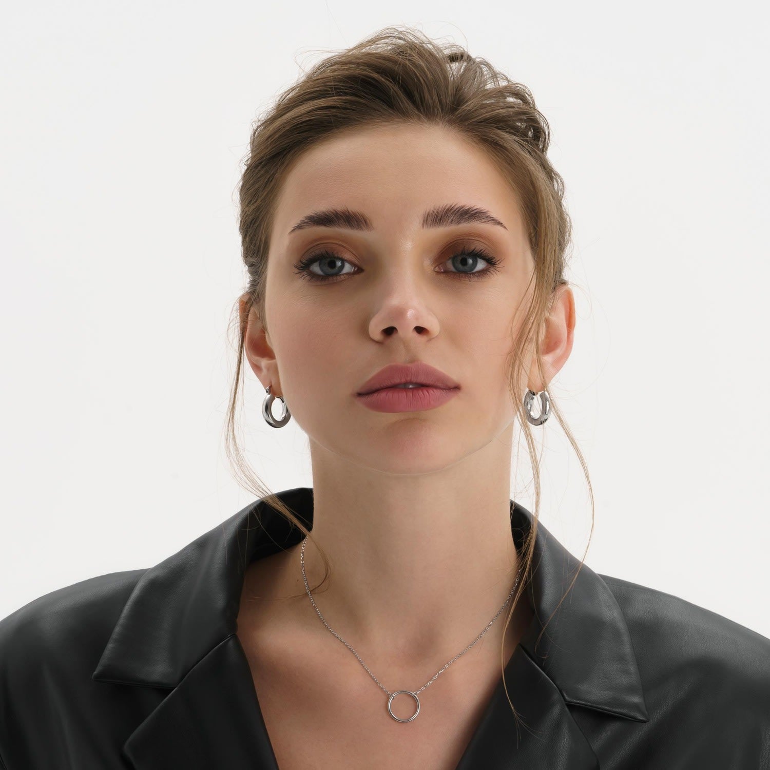 Sterling Silver Circle Necklace