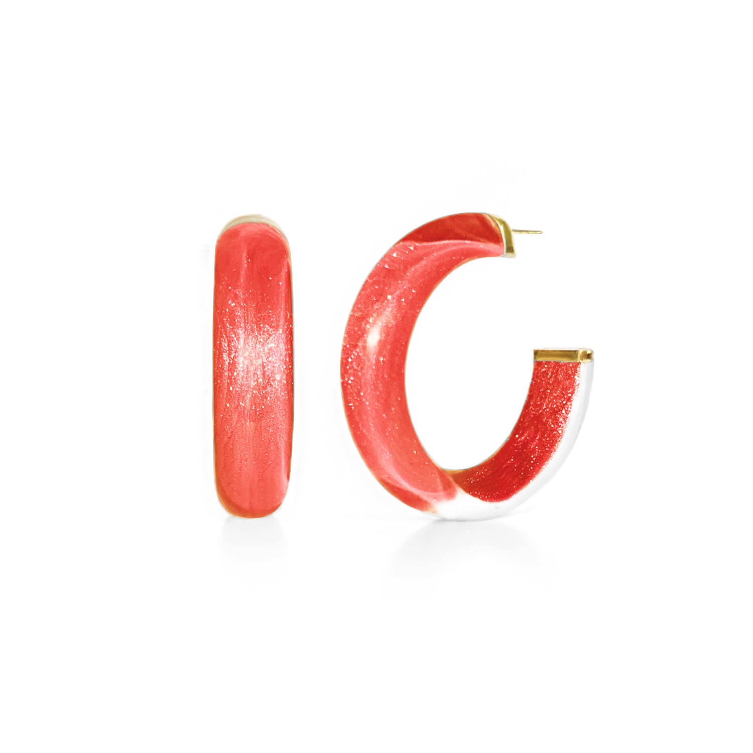 Small Watermelon Illusion Hoops