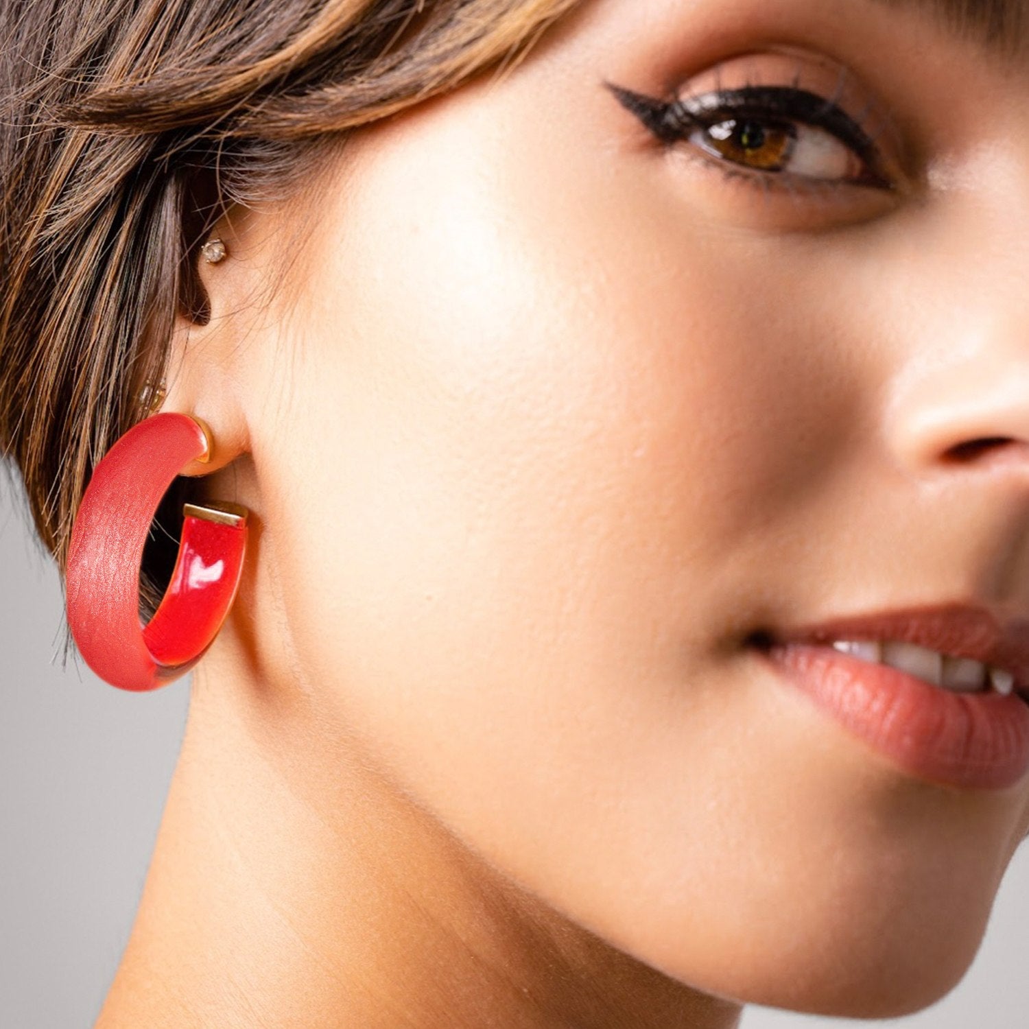 Small Watermelon Illusion Hoops