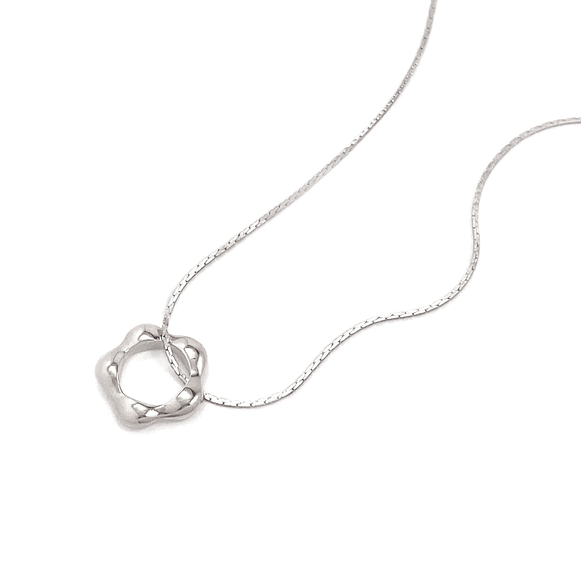 Small Wildflower Pendant - Silver
