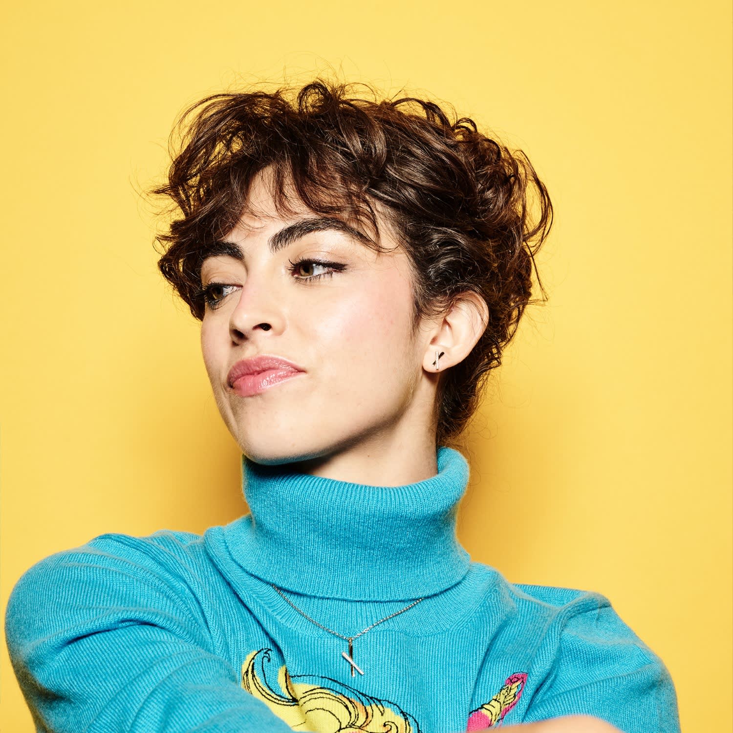 Snow Kiss Pendant Necklace - Gold Vermeil