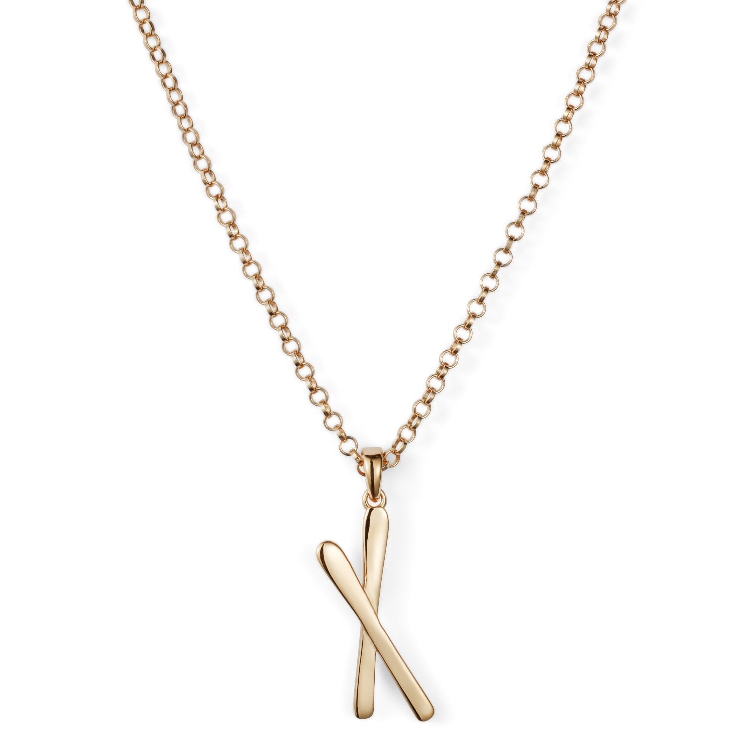 Snow Kiss Pendant Necklace - Gold Vermeil