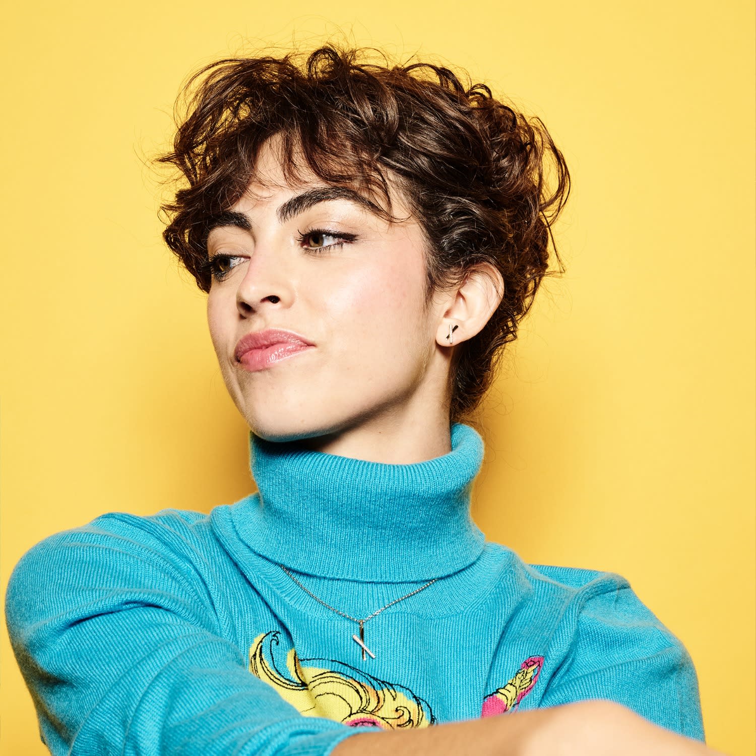 Snow Kiss Pendant Necklace - Sterling Silver & Cubic Zirconia