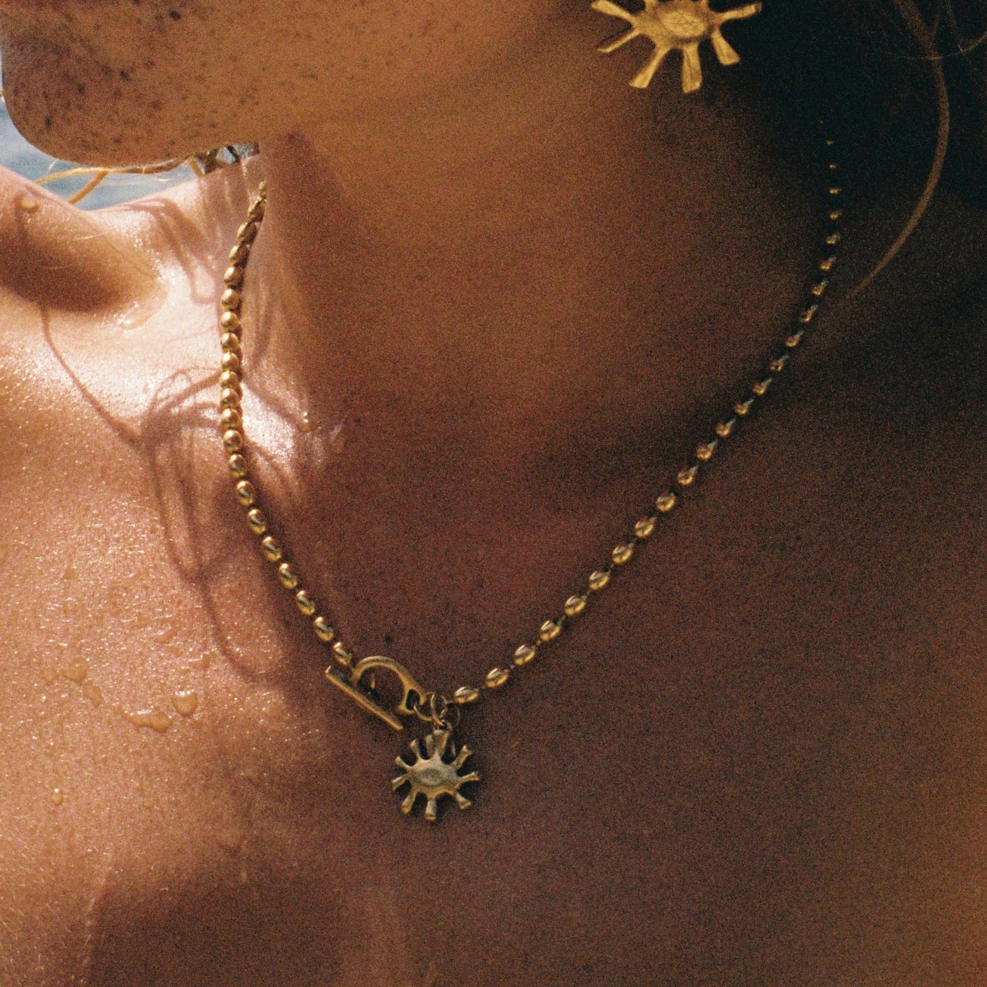 Sofia Mini Gold Eye Necklace