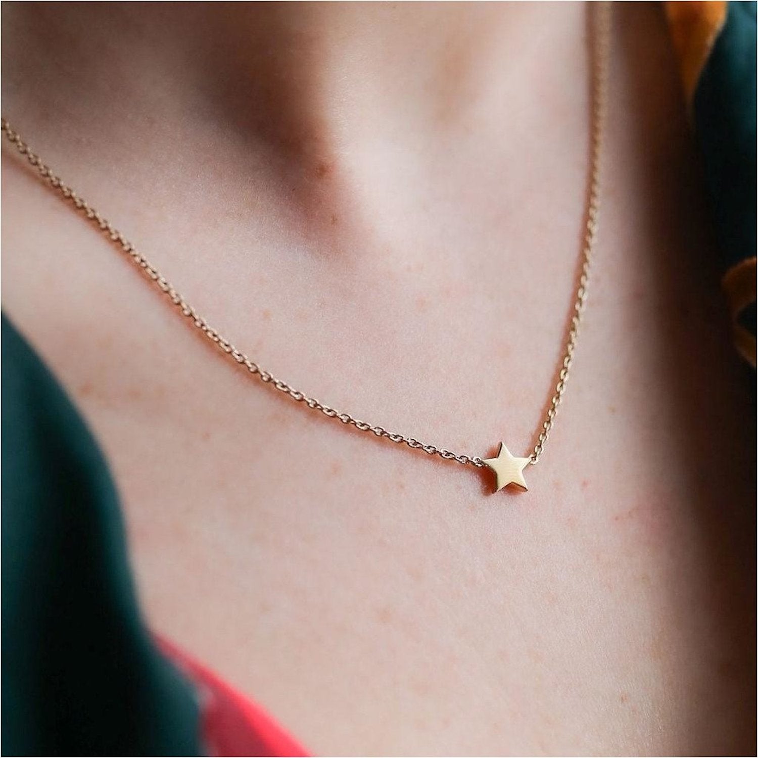 Soho Yellow Gold Star Necklace