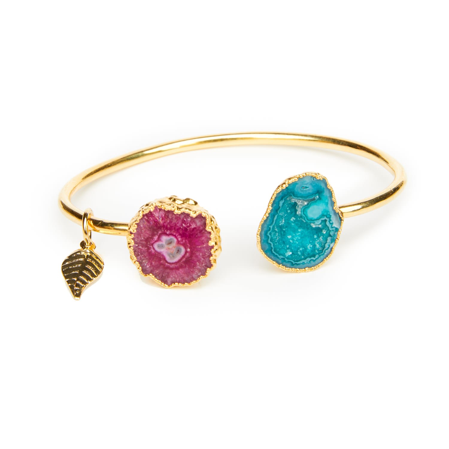 Green & Pink Rocks In The Sky Bangle