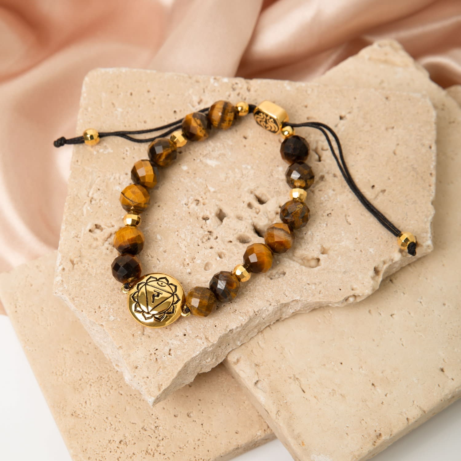 Solar Plexus Chakra Tiger's Eye Energy Protection And Psychic Power Bracelet