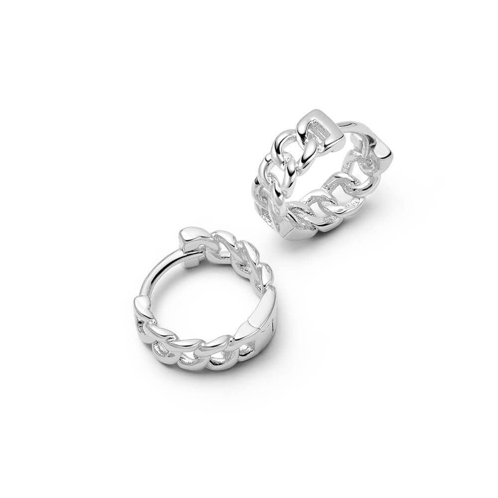 polly-sayer-chain-huggie-hoop-earrings-sterling-silver-daisy-london