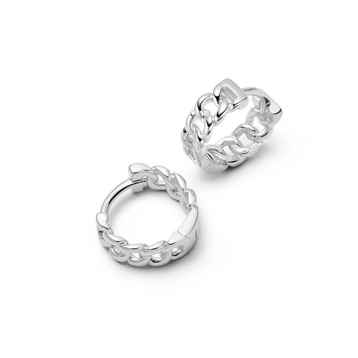 polly-sayer-chain-huggie-hoop-earrings-sterling-silver-daisy-london