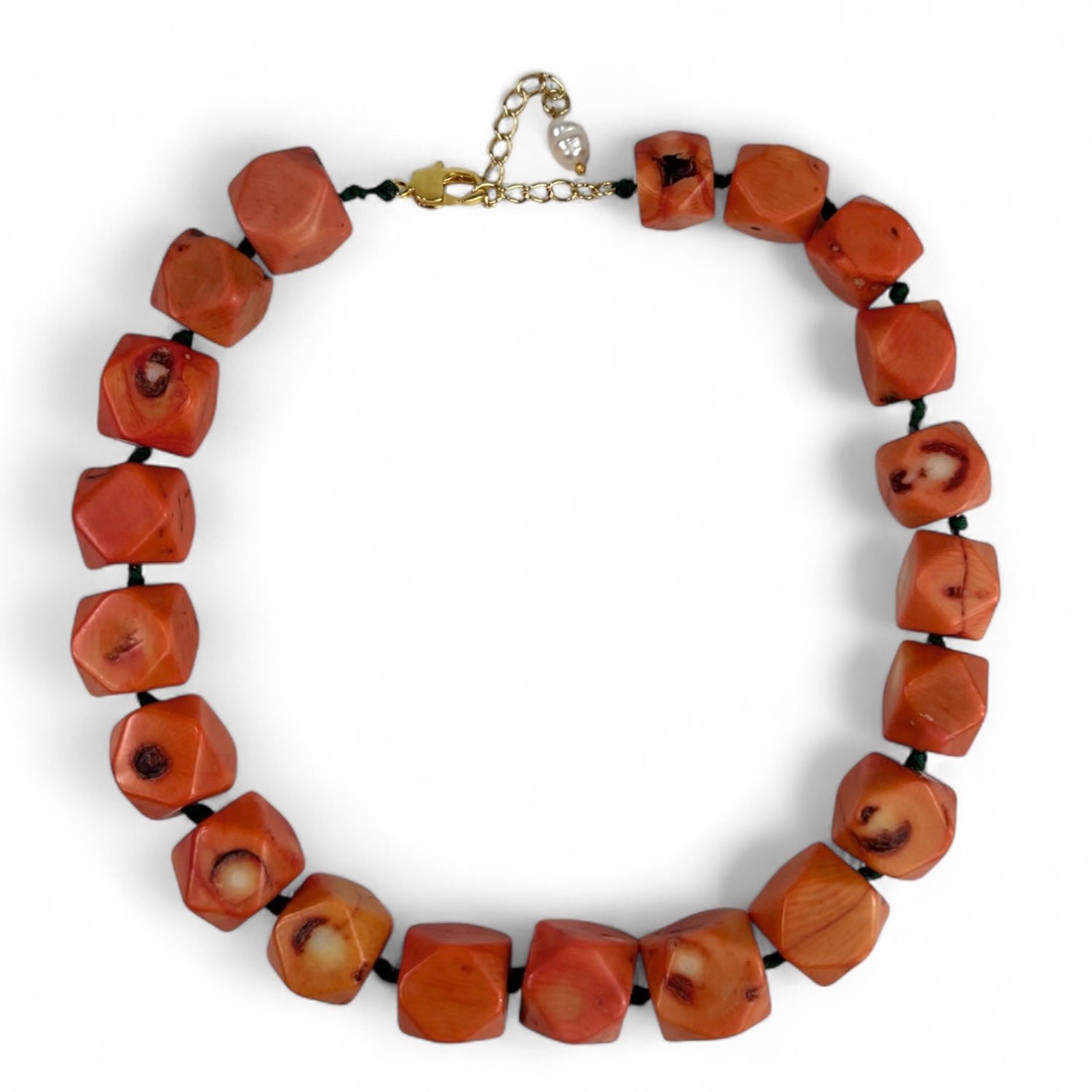 Solea Coral Gemstone Necklace