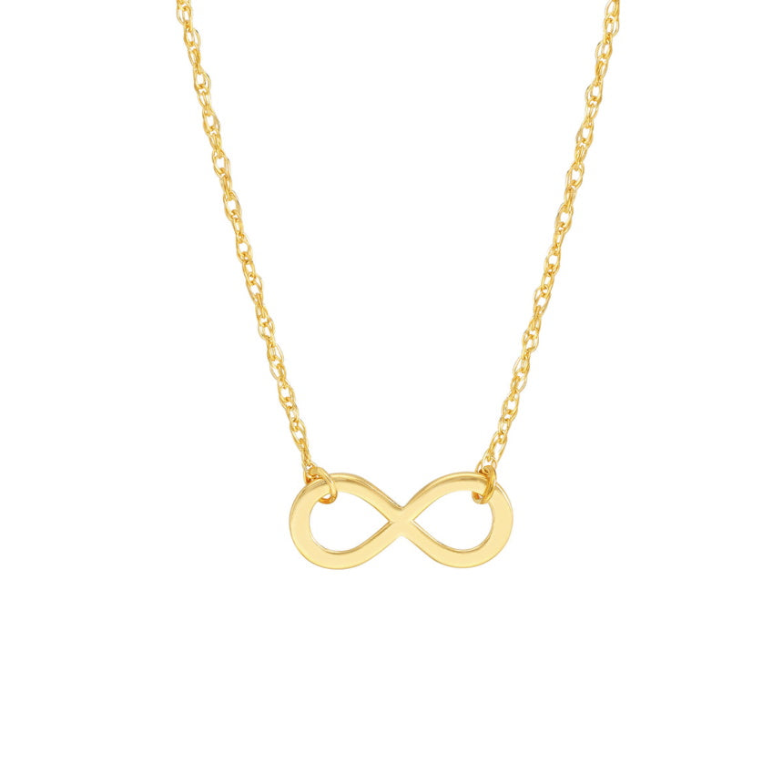 14K Gold Infinity Necklace