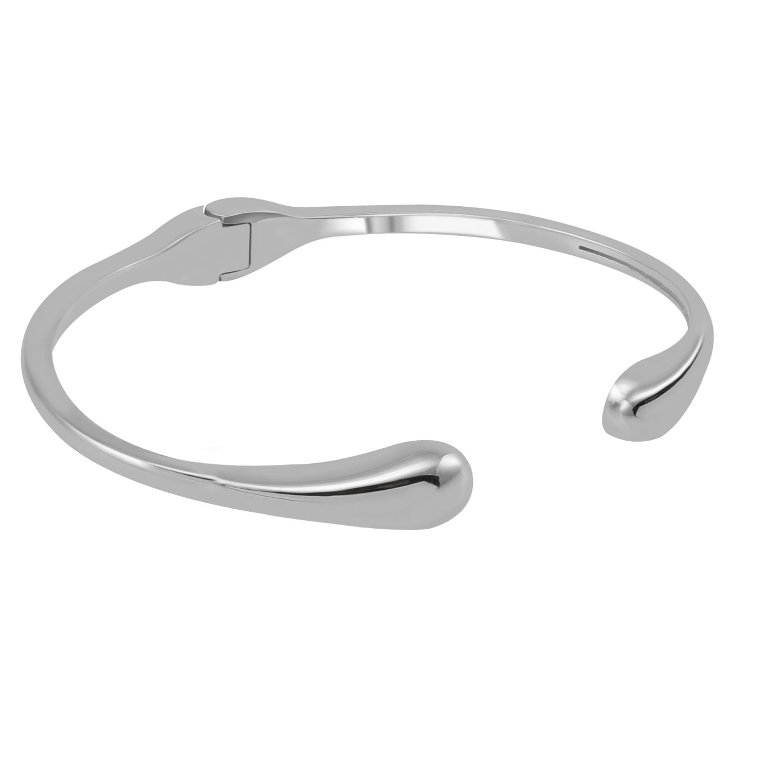 Solid Pebble Cuff - Silver
