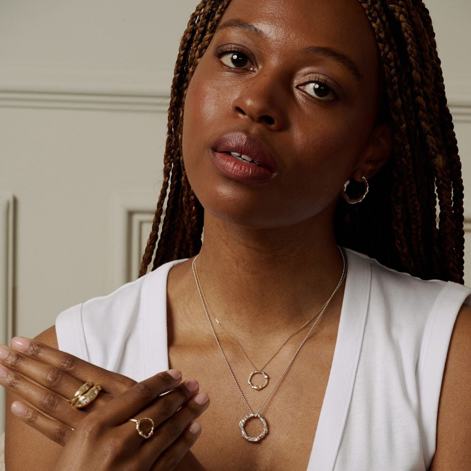 Solid Sterling Silver Hoop Earrings - Medium