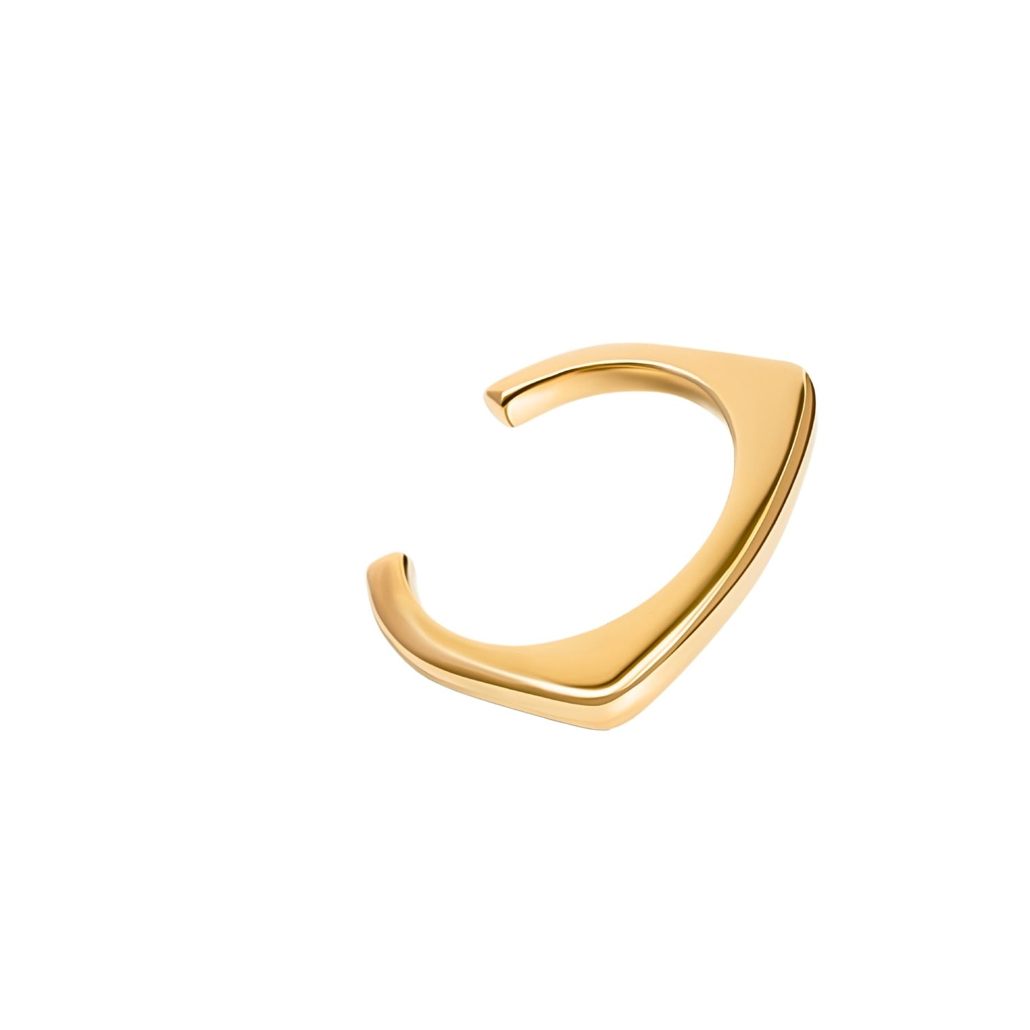 Sophia Smooth Modern Cuff Bracelet Gold
