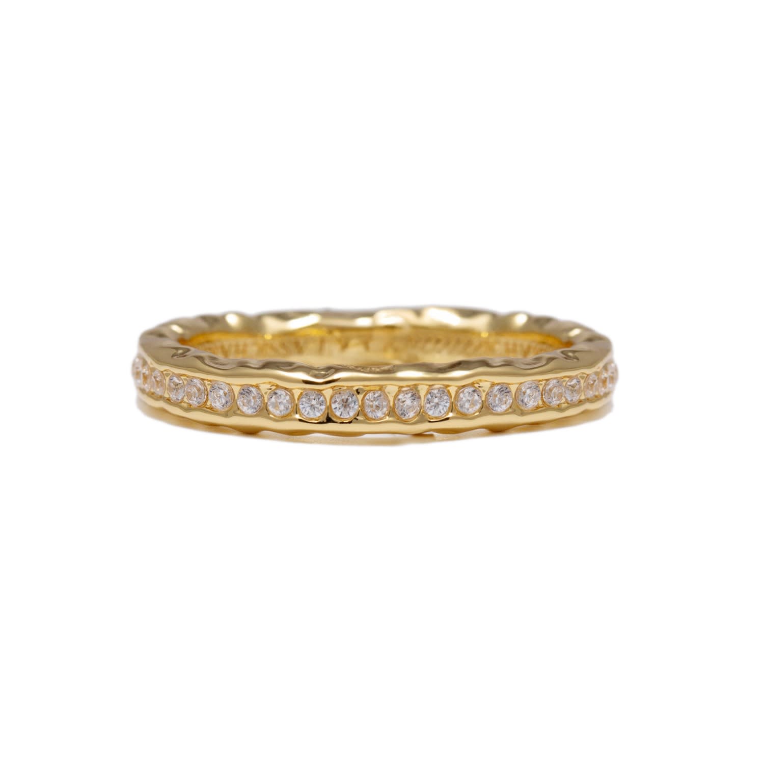 Sophie Gold Molten Eternity Stackable Ring