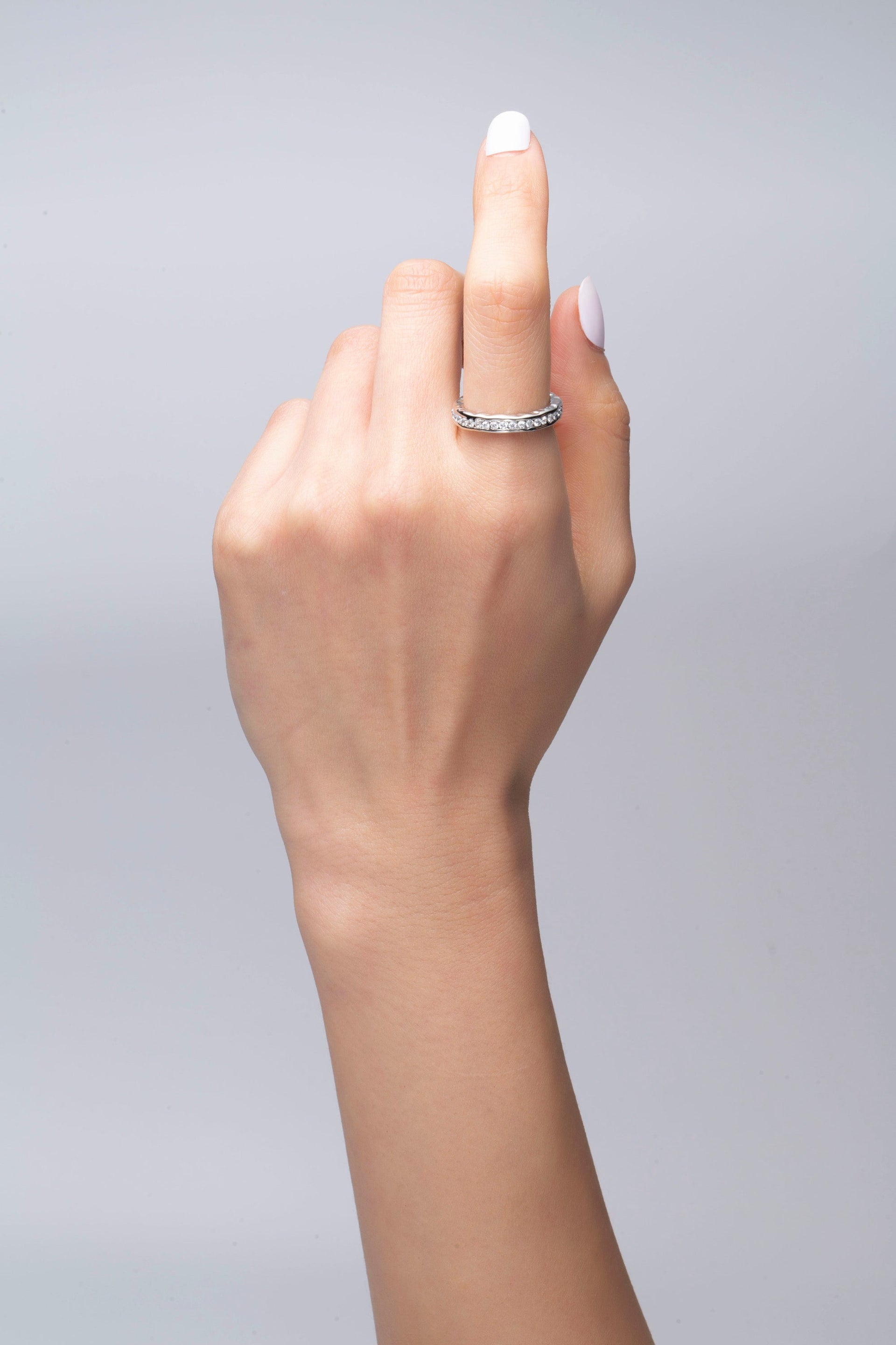 Sophie Silver Molten Eternity Stackable Ring
