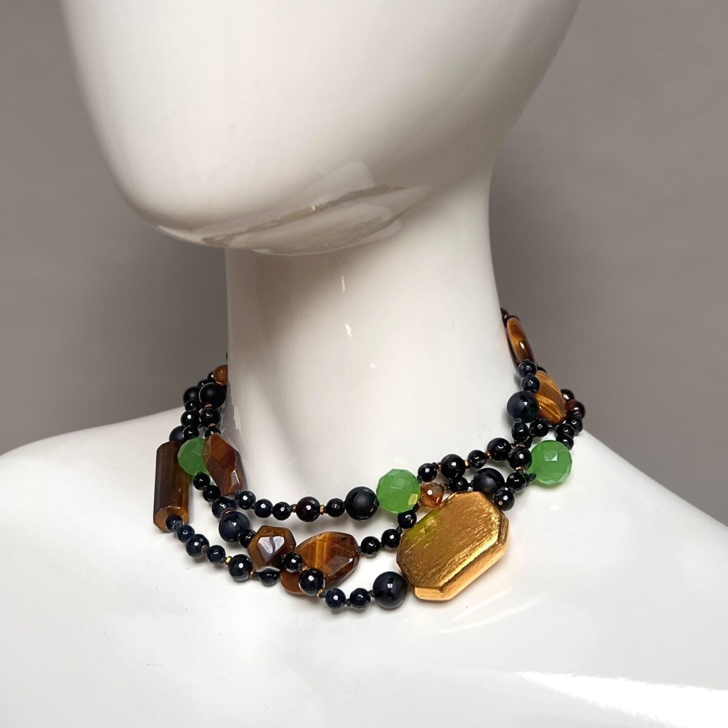 Sorrento Gemstone Knotted Necklace