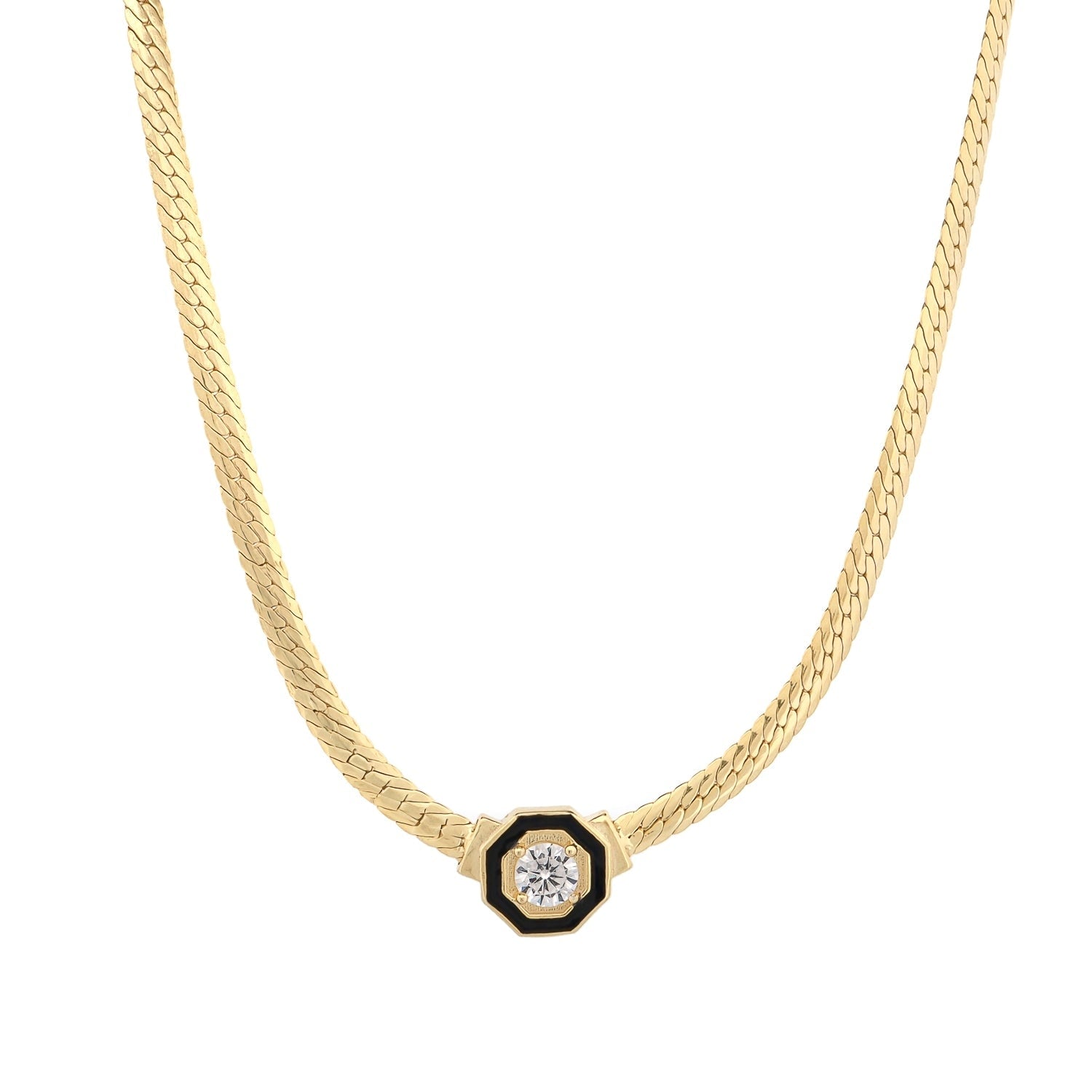 Soul Shine Gold & Diamond Choker Necklace - Gold