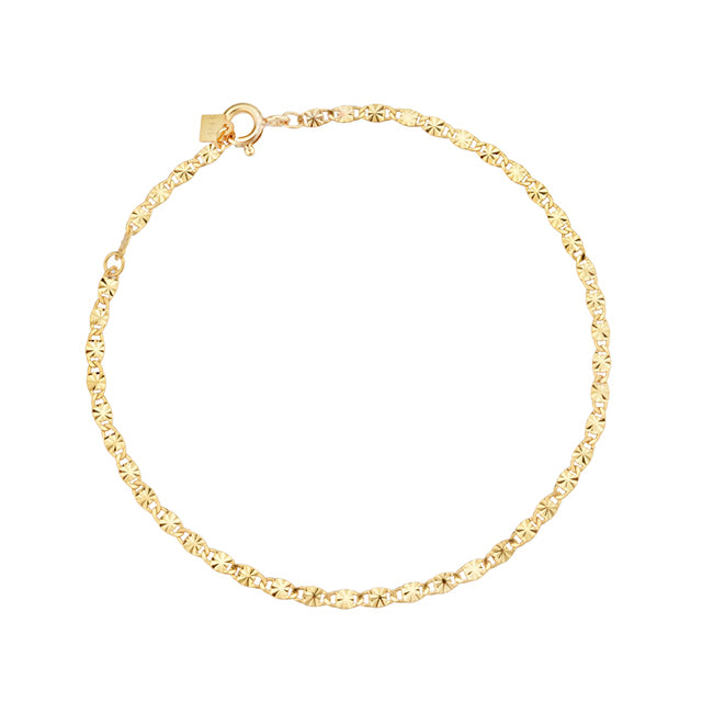 Sparkle Dainty Chain Gold Vermeil Bracelet