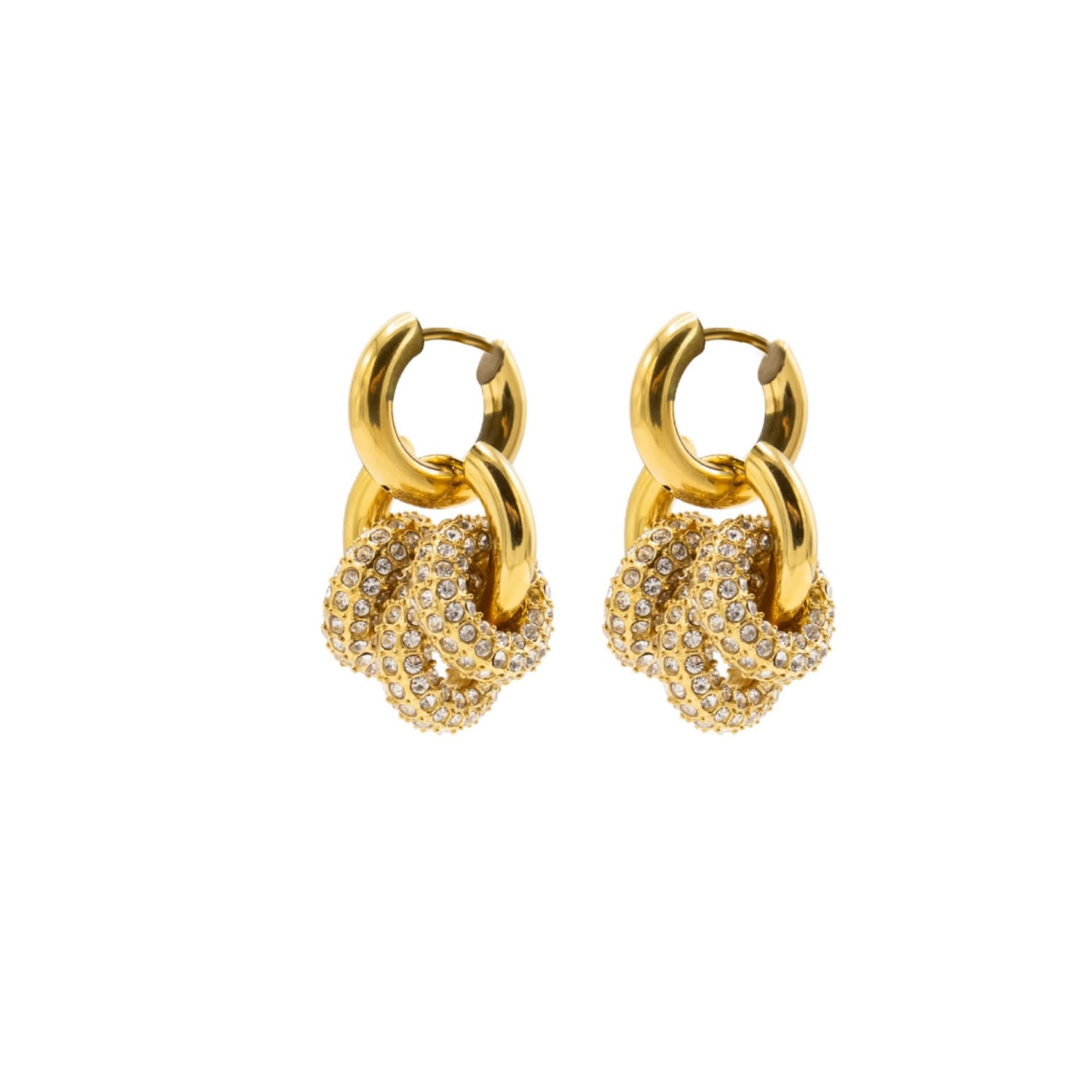 Sphere Harmony Trio Earrings - Gold