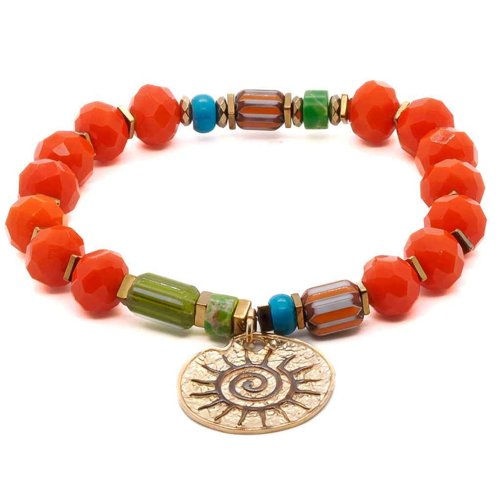 Spiritual Sun Bracelet - Orange
