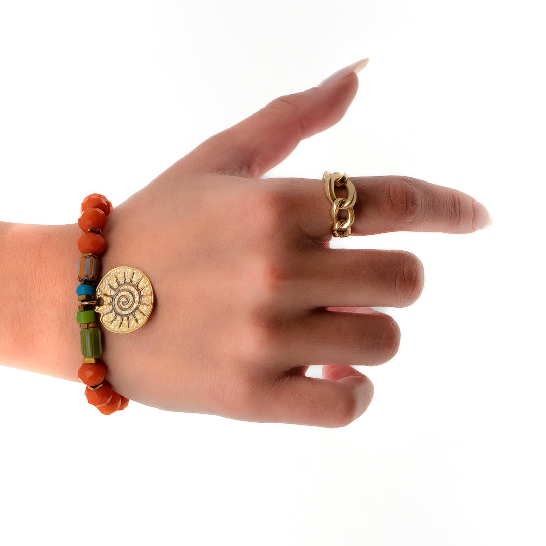 Spiritual Sun Bracelet - Orange