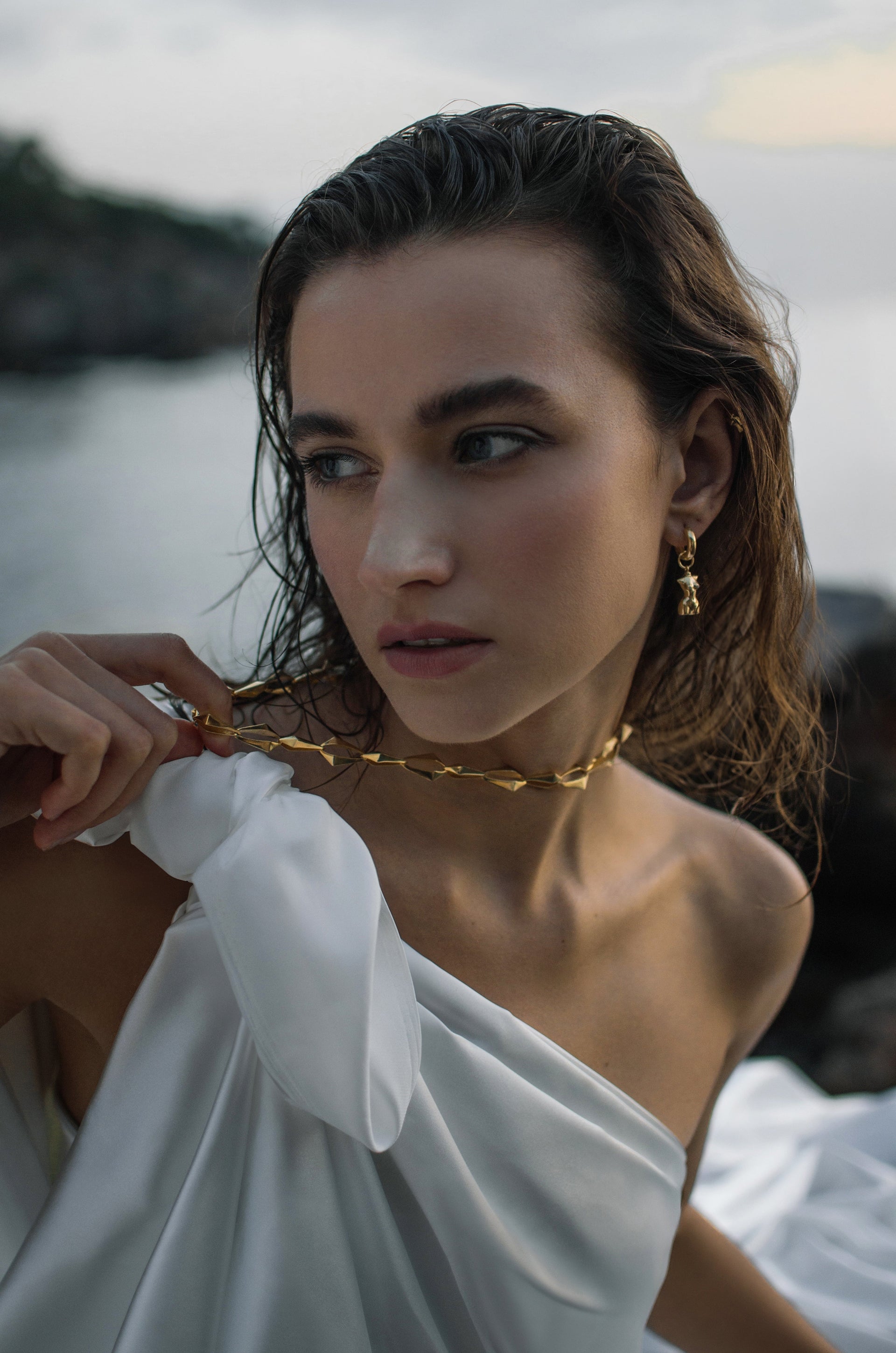 Splash Necklace Gold