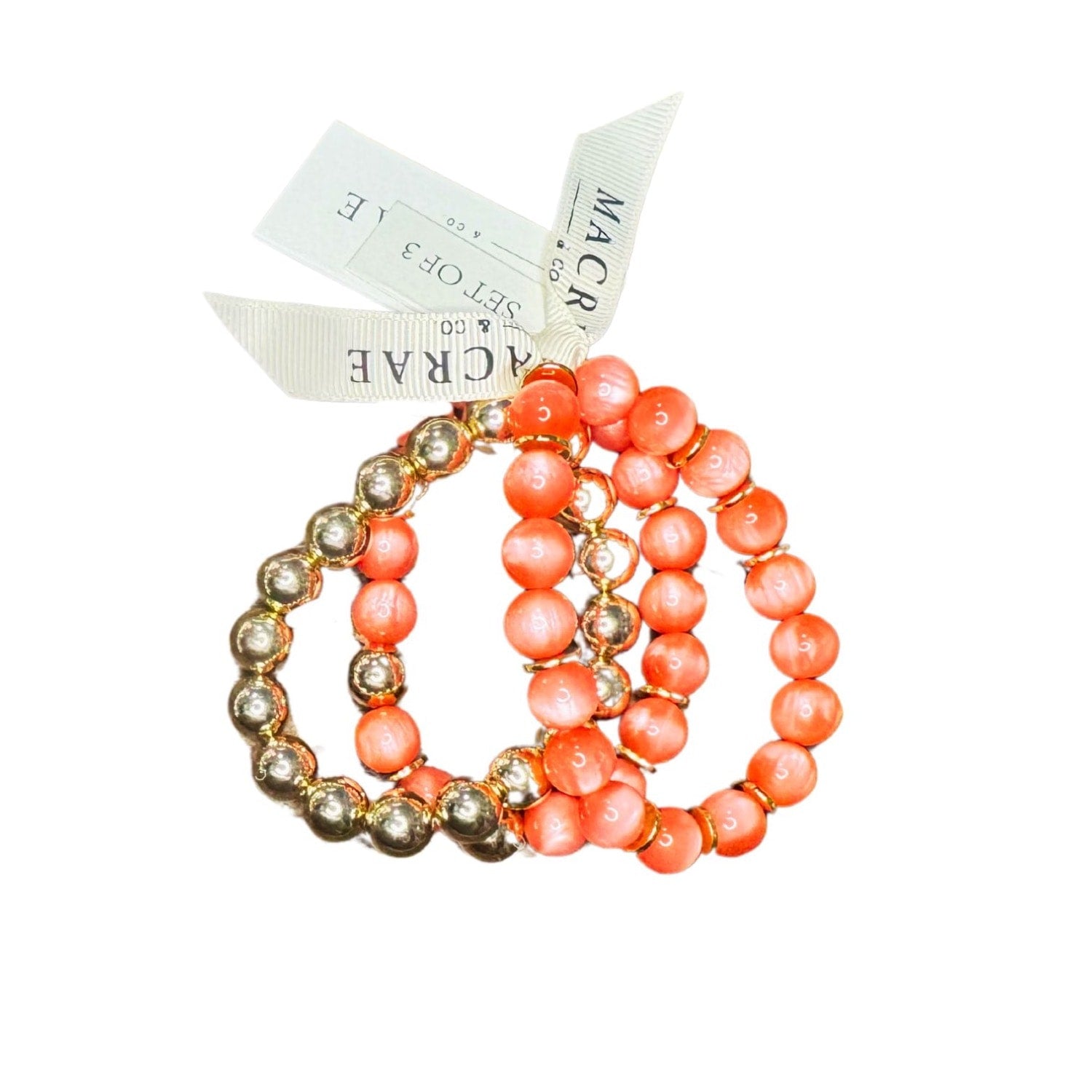 Spring Bracelet Set - Orange