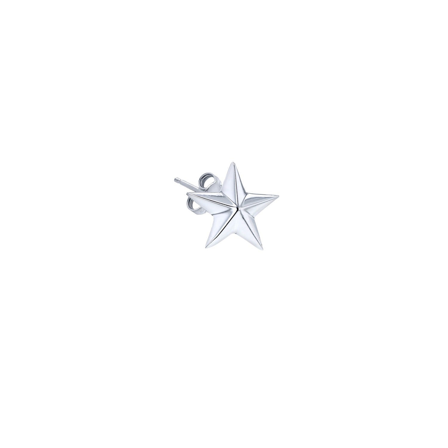 Sterling Silver Star Stud Earring
