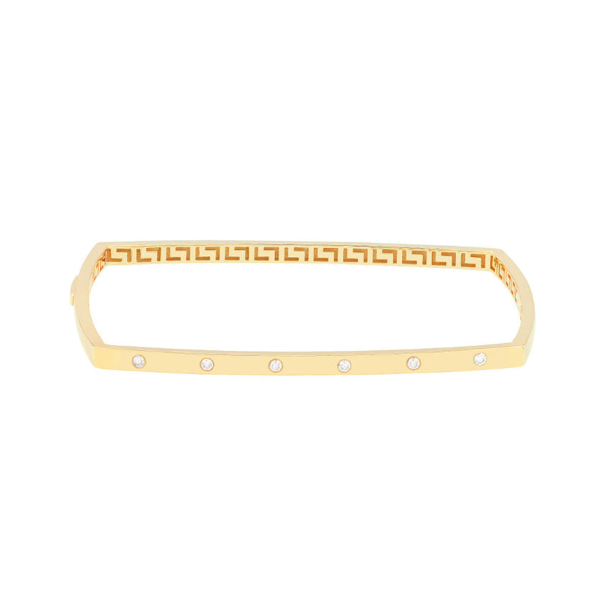 Square Diamond Bangle