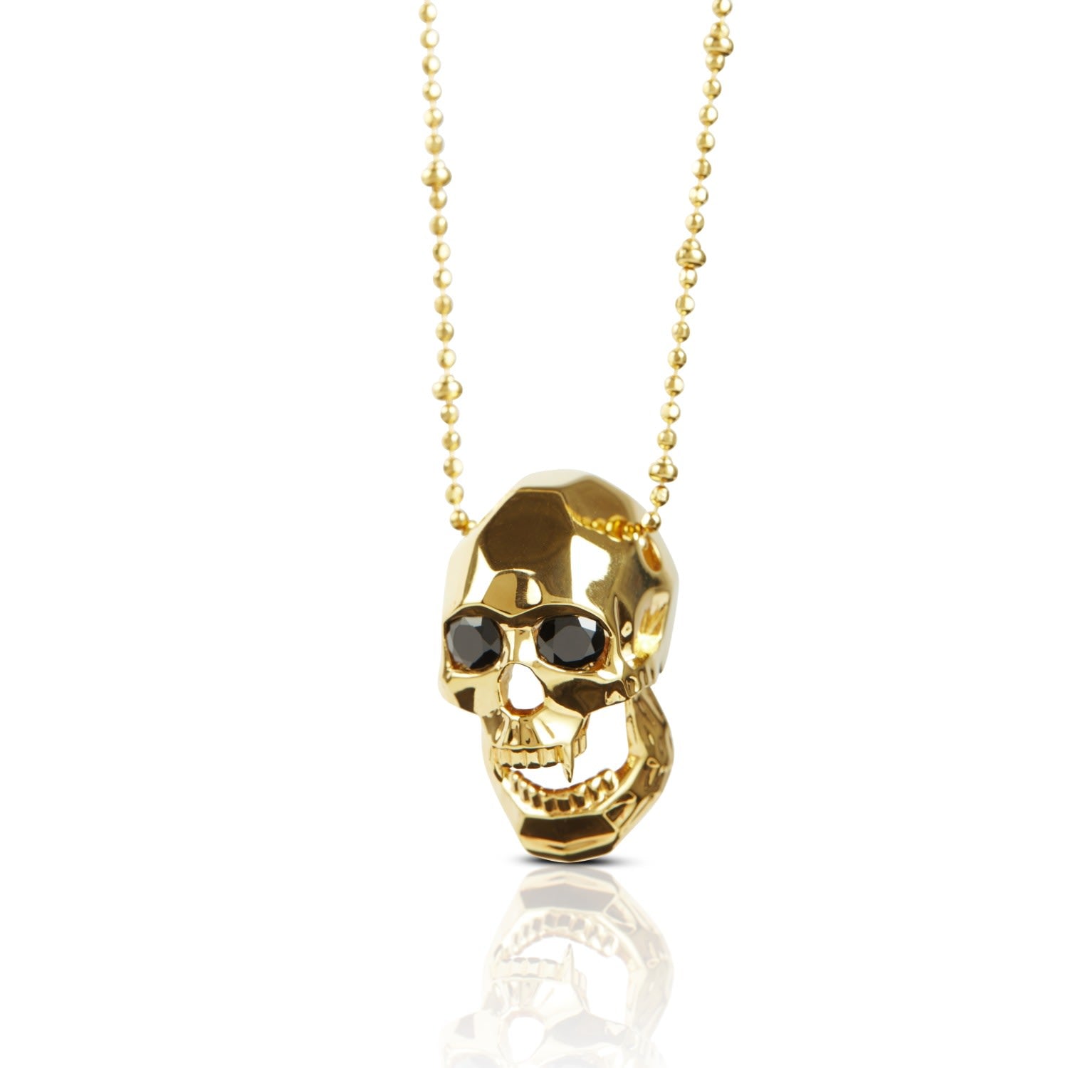 Vampire Skull Pendant Gold
