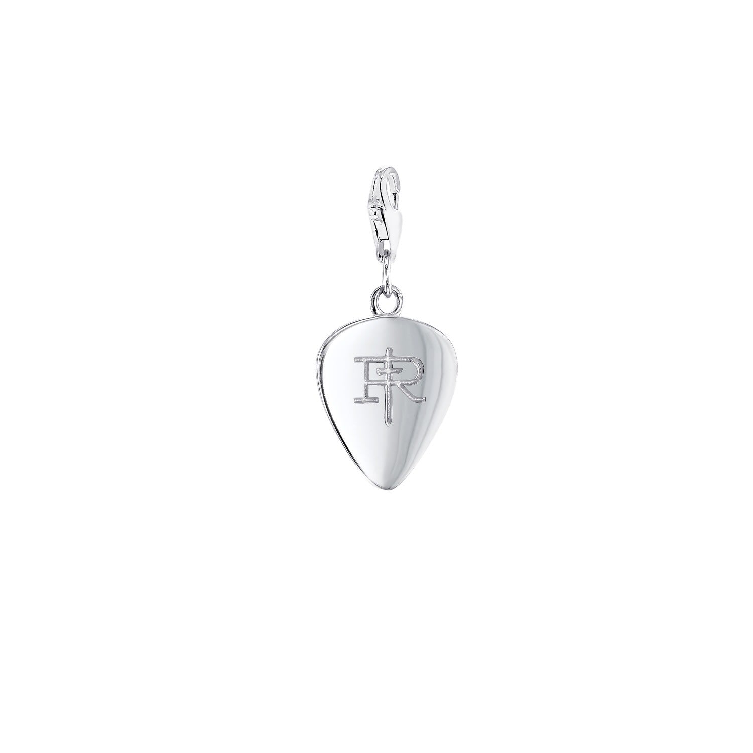 Plectrum Charm Belcher Bracelet Sterling Silver