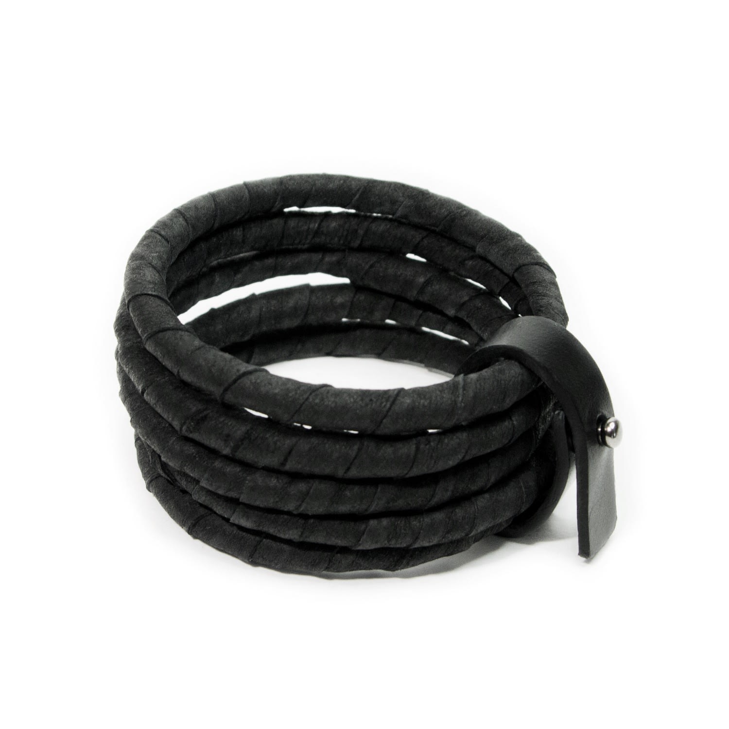 Stackable Bangle Leather Bracelet