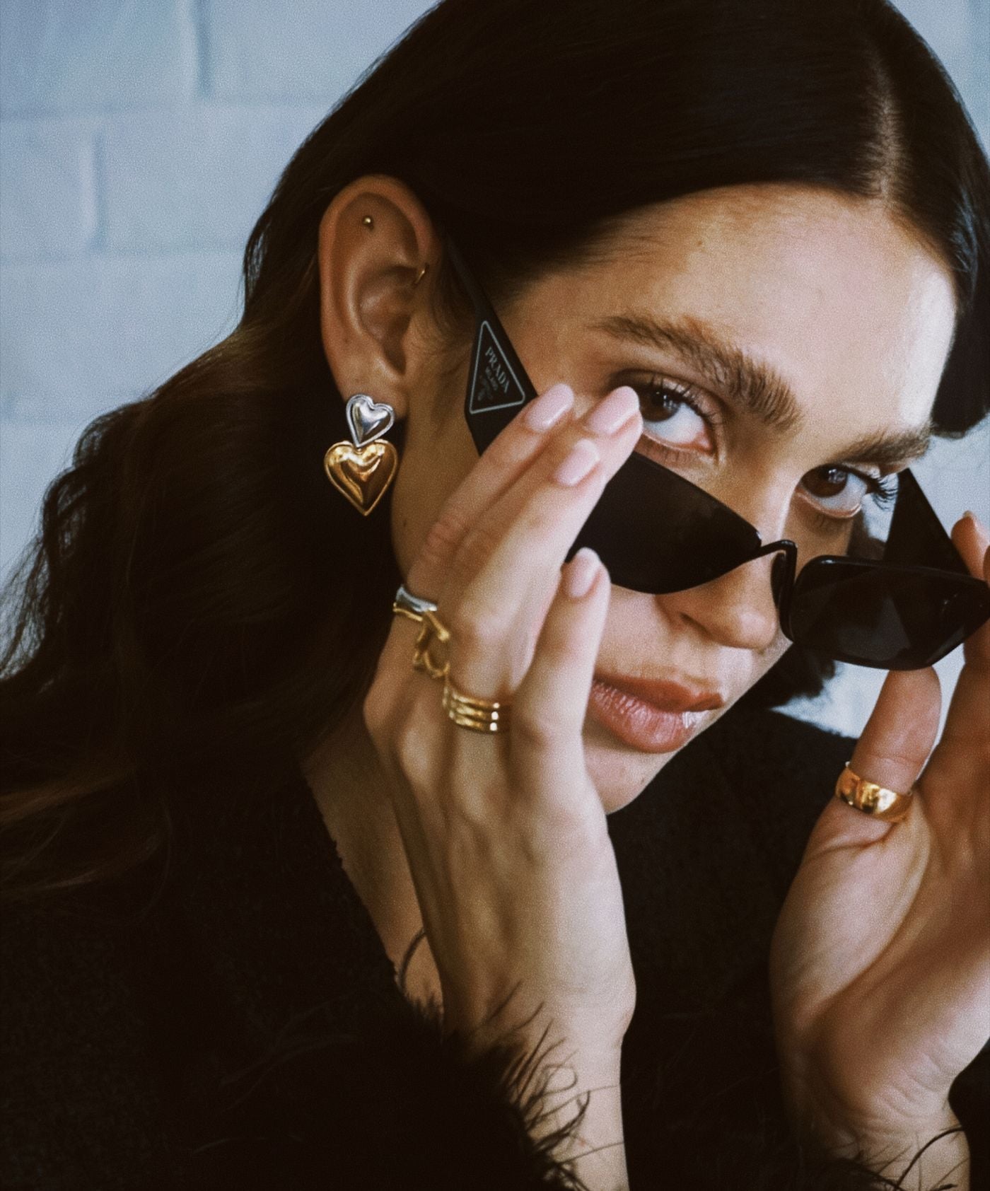 Stacked Heart Waterproof Earrings