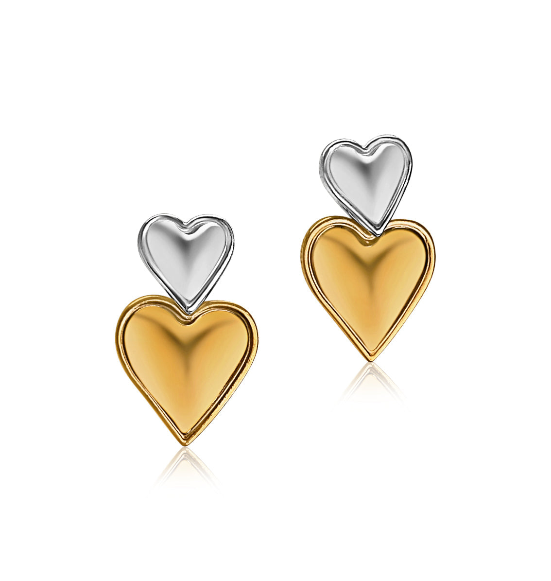 Stacked Heart Waterproof Earrings