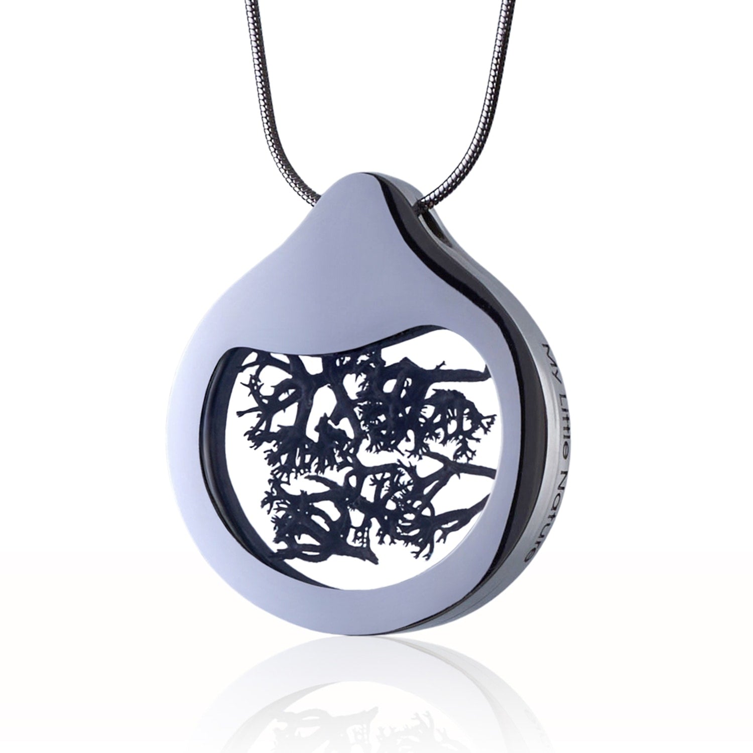 Handcrafted Designer Necklace With Natural Black Moss