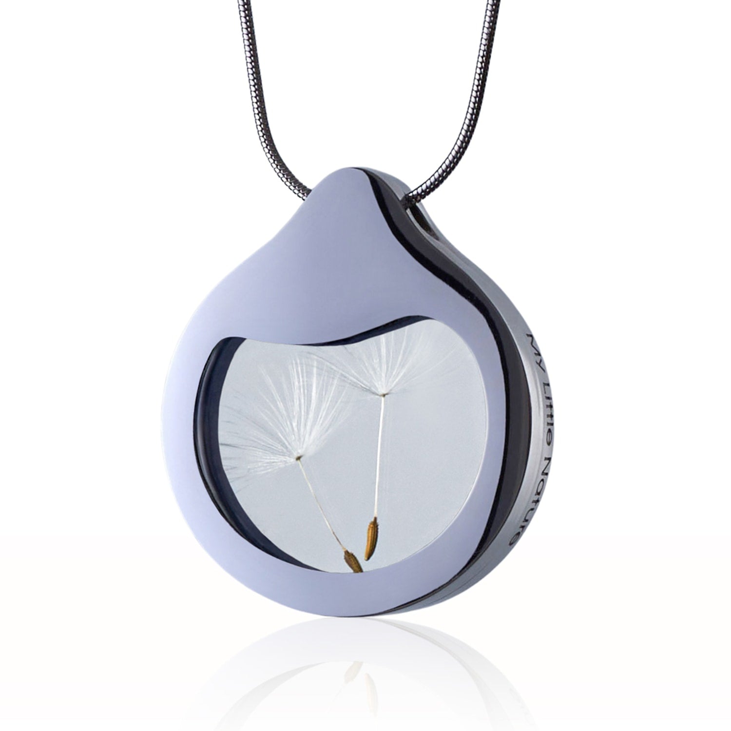 Designer Jewelry Necklace With Natural Sustainable Dandelion Seeds – Handcrafted Necklace -Unique Nature-Inspired Pendant