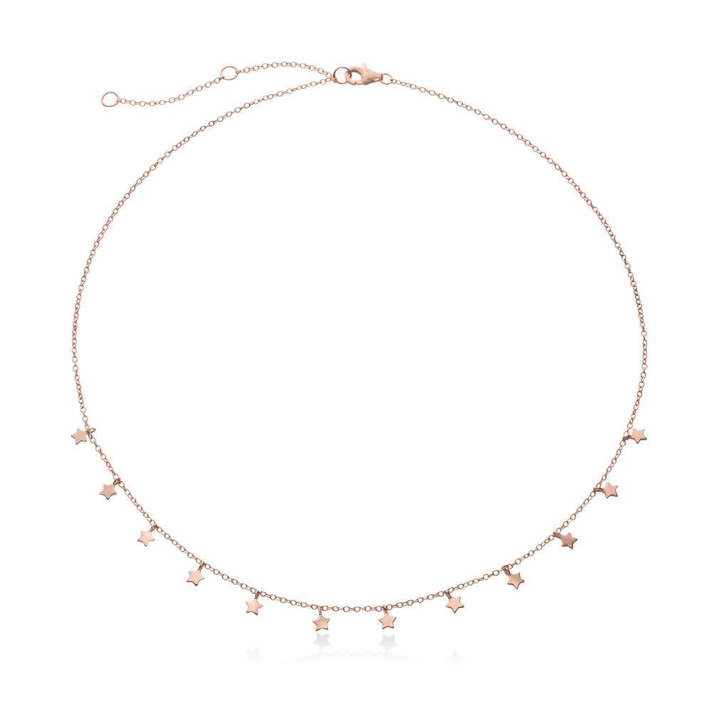 Star Choker Necklace in Rose Gold Plating