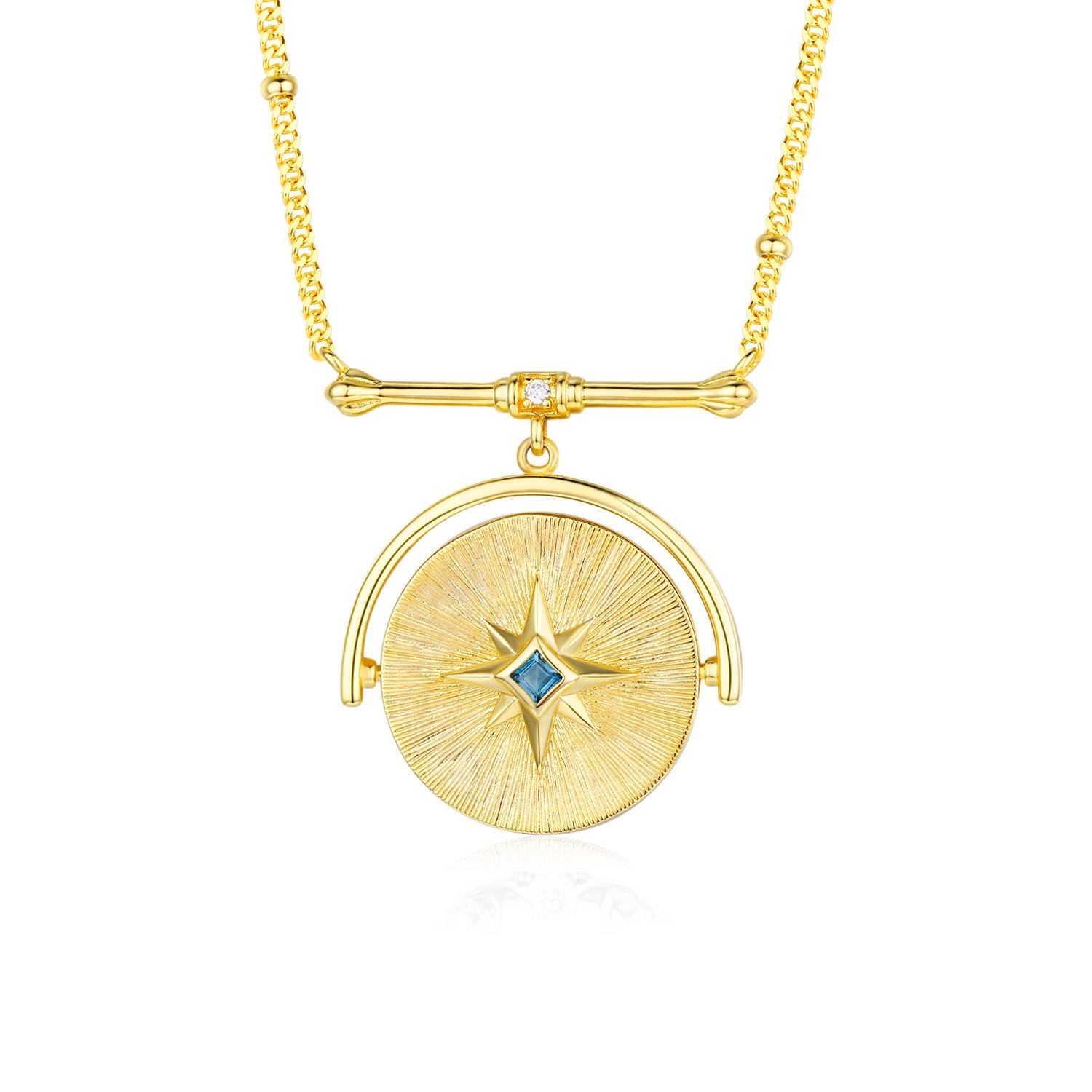 Star Guardian Amulet Necklace Yellow Gold Vermeil