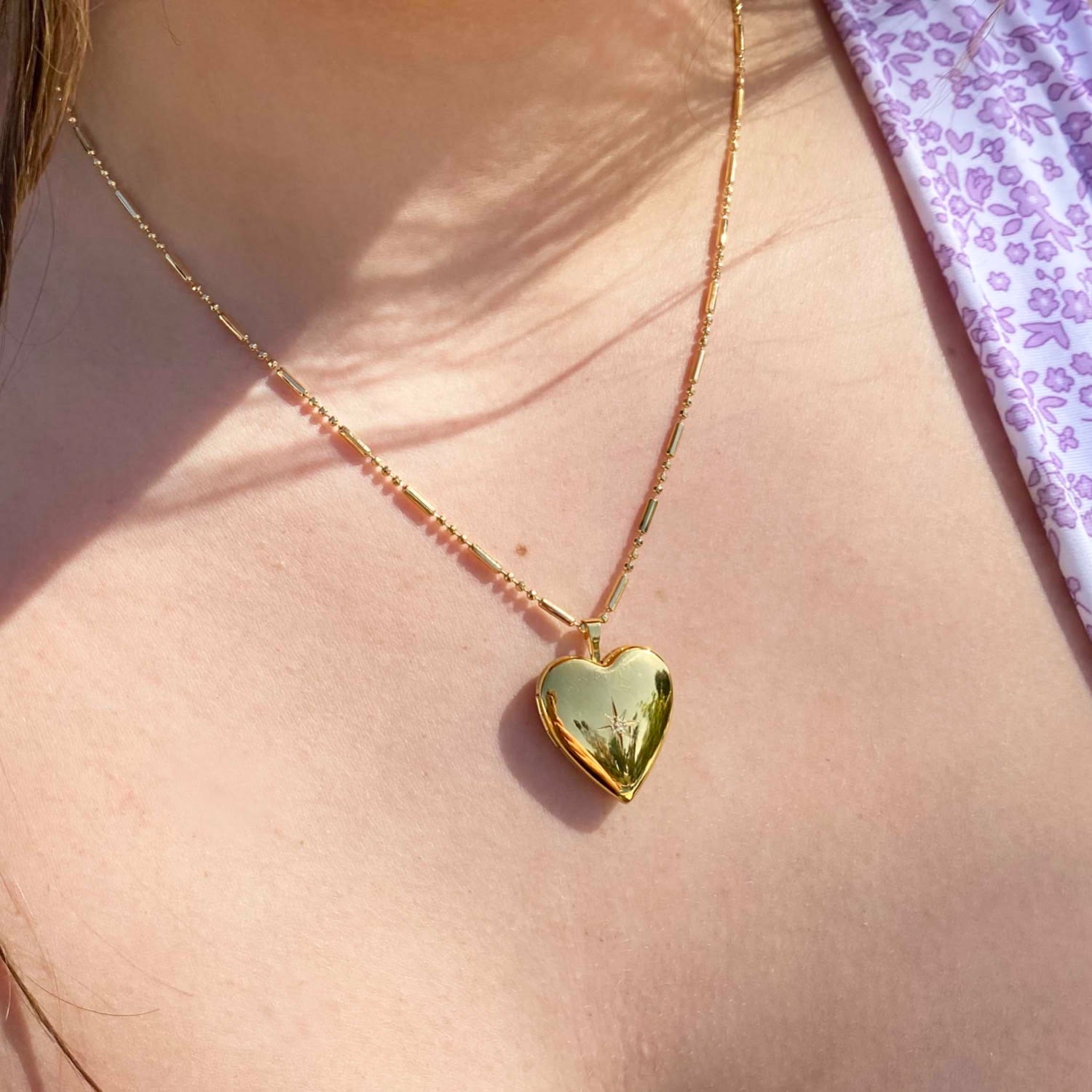 Star Of My Heart Locket Necklace