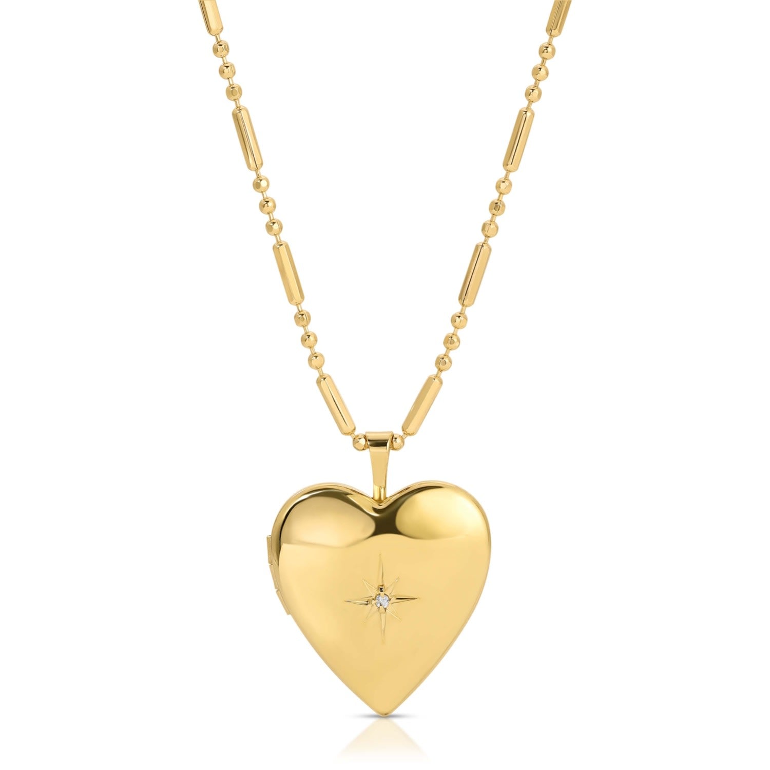 Star Of My Heart Locket Necklace