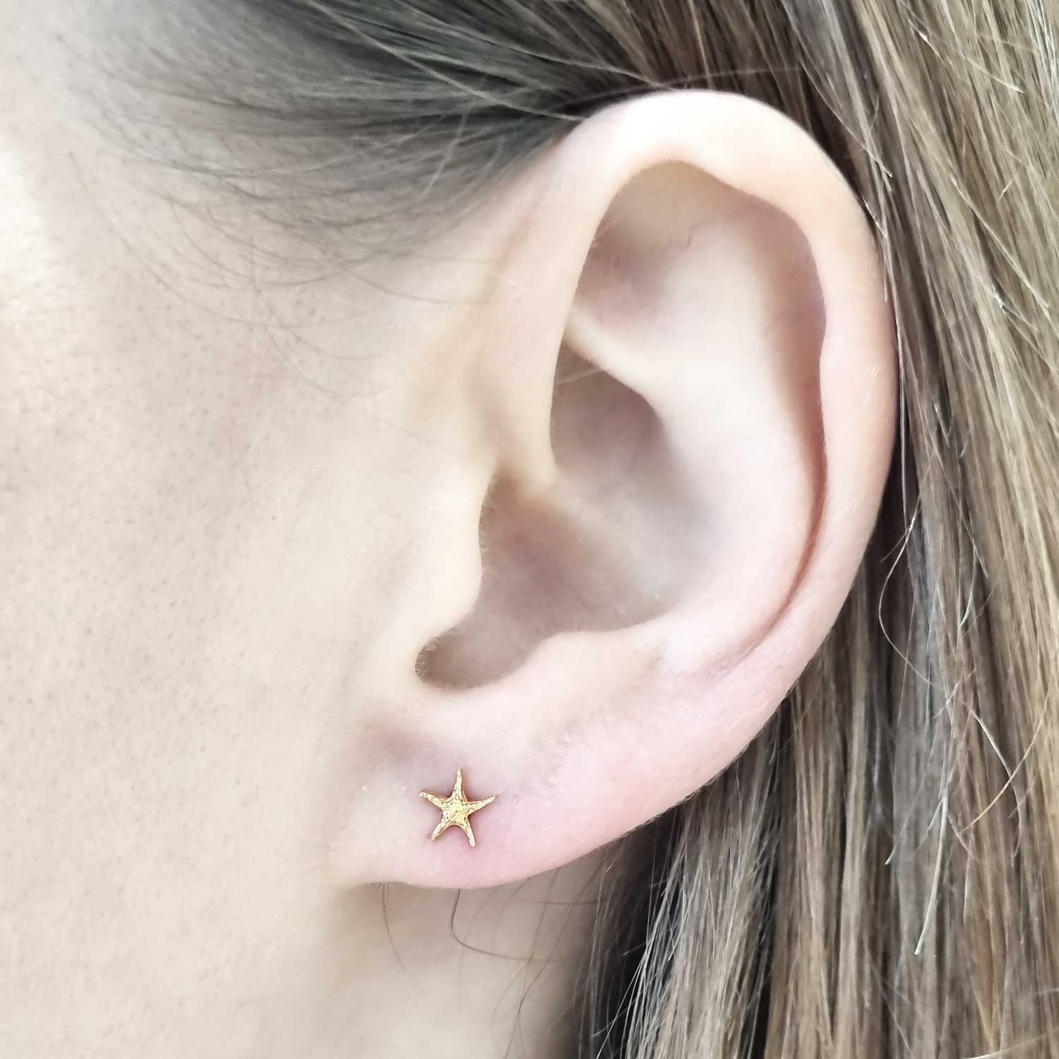 Starfish Earrings - Gold