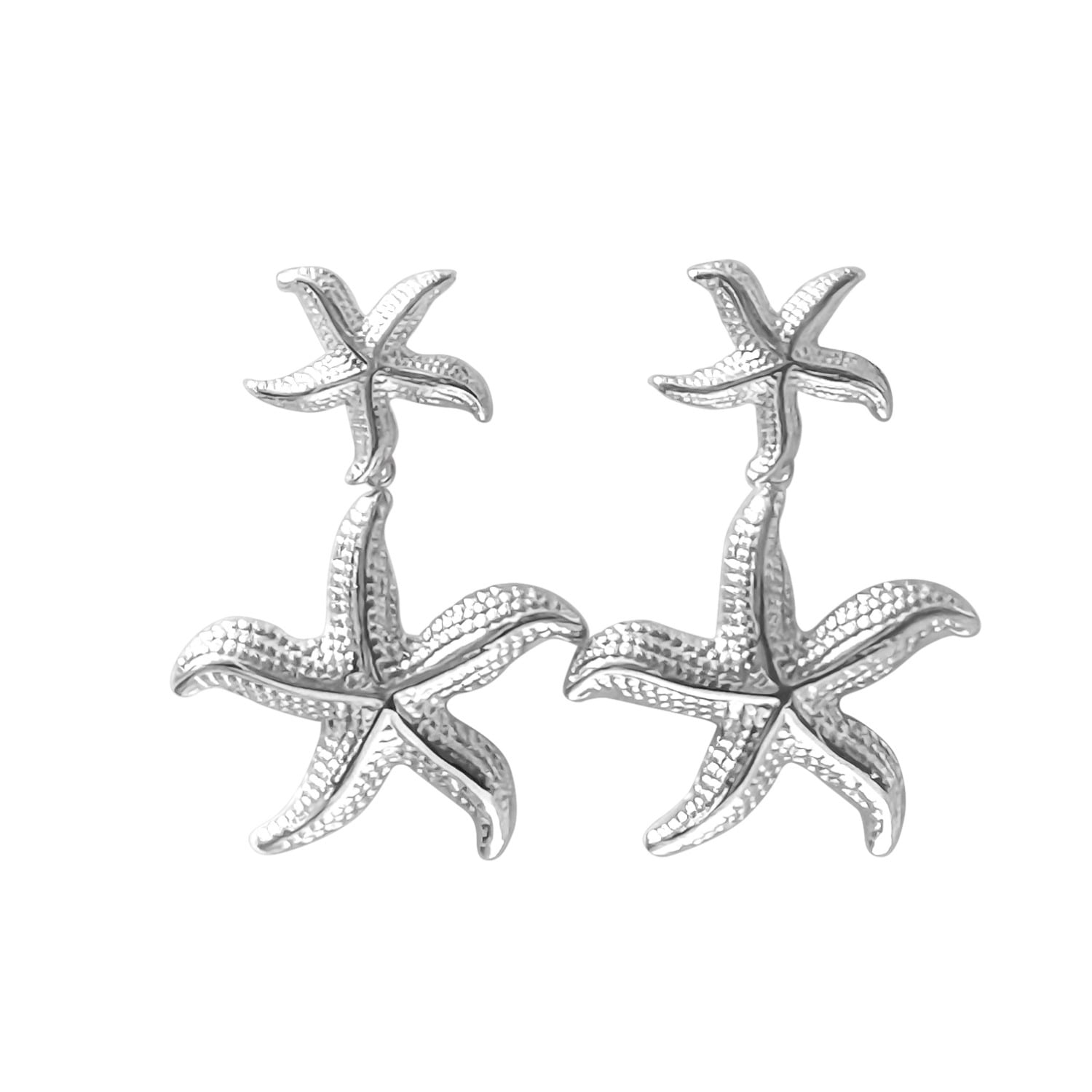 Starfish Earrings Steel