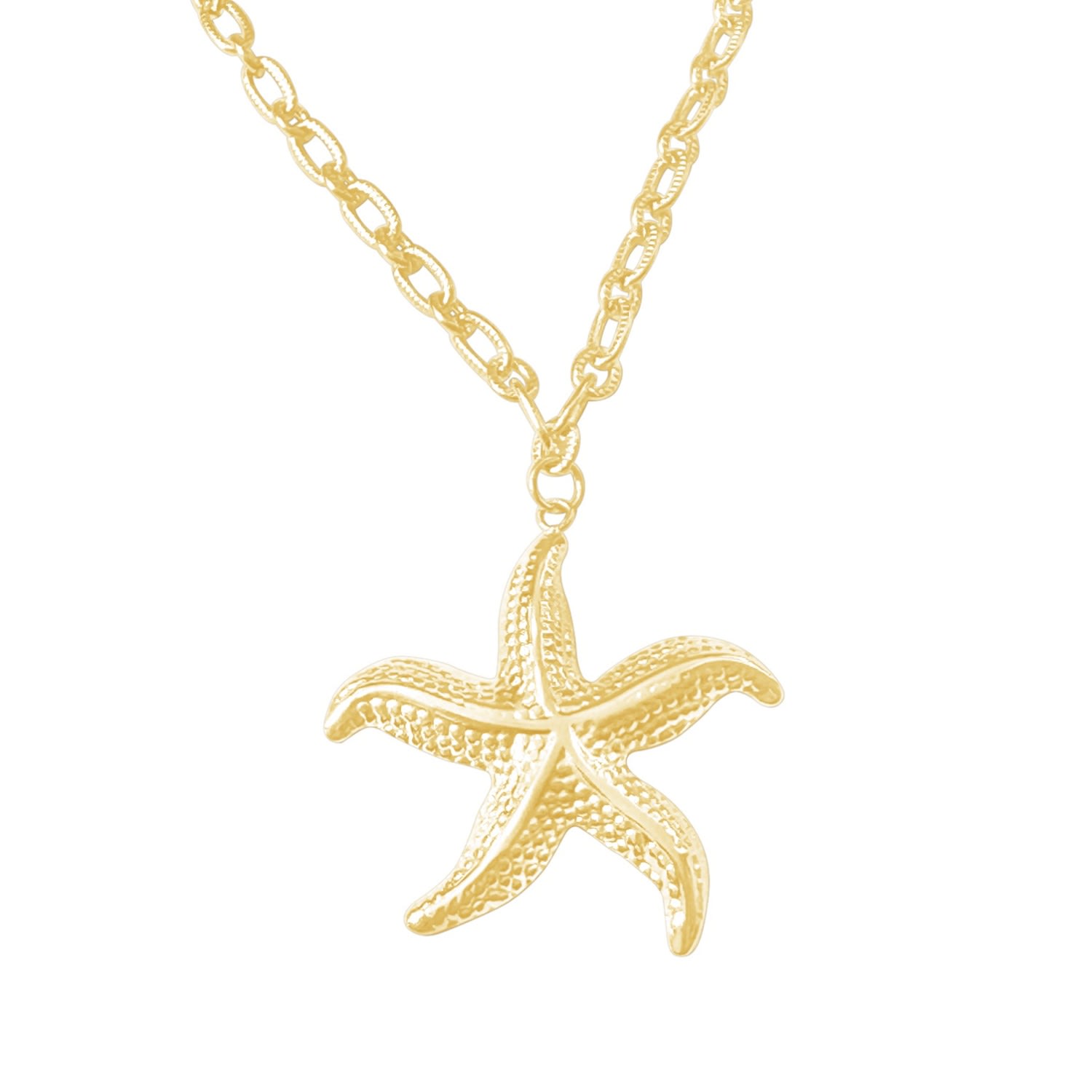 Starfish Necklace Gold