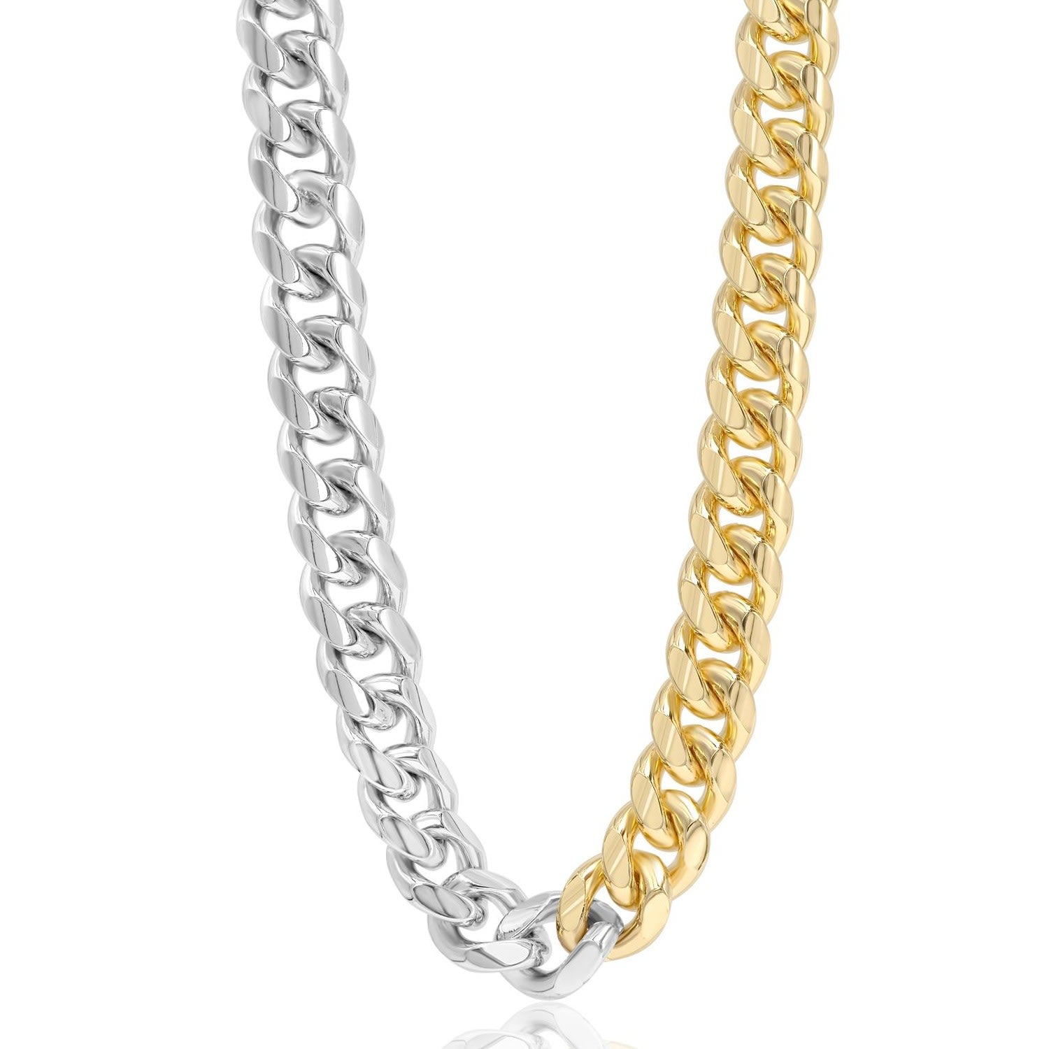 Statement Cuban Necklace- Two Tone